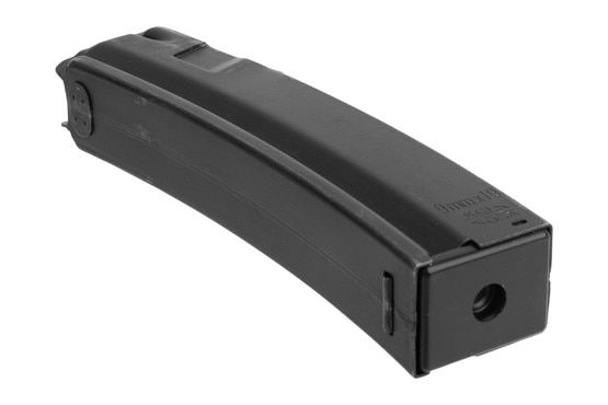 The 20-round steel PTR 9C magazine is easily disassembled for maintenance.